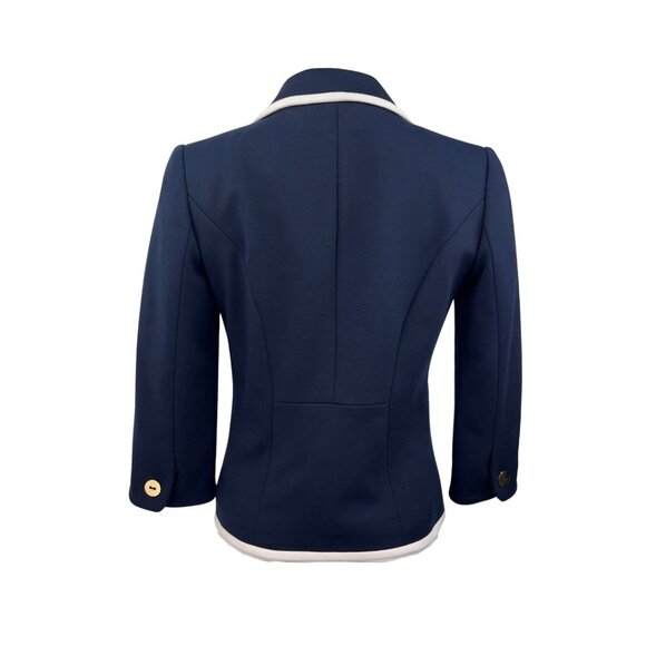 Navy Blazer with White Trim - Picture 2 of 2